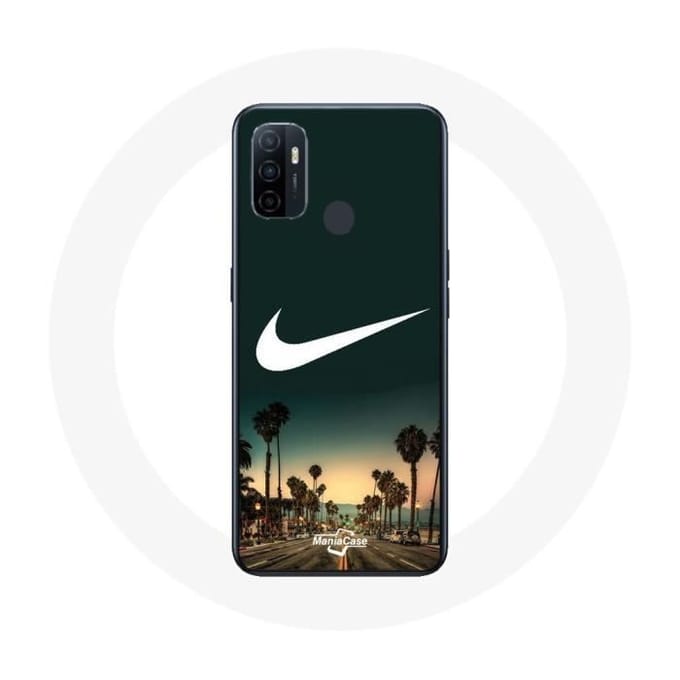 Coque Oppo A53 - Maniacase - Nike logo palmier - Souple - Protection - Mixte