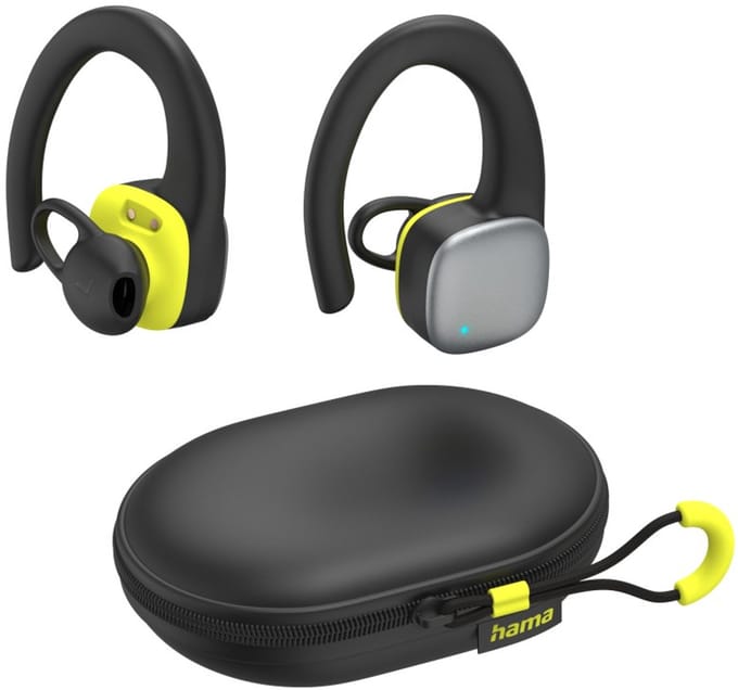 Hama On Ear koptelefoon Bluetooth Stereo Zwart, Geel Oorbeugel Sport