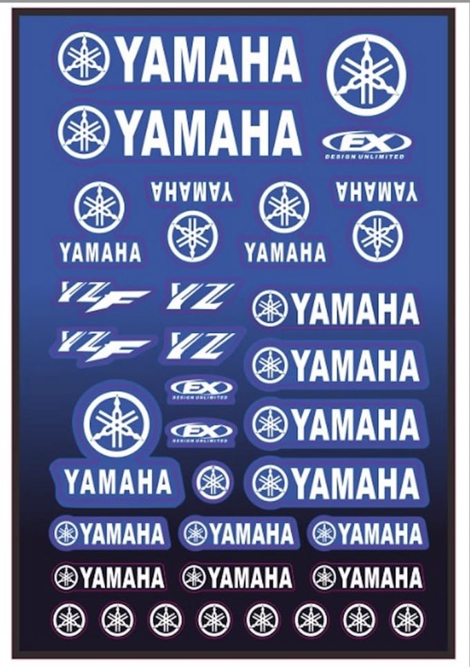 Yamaha sticker - Super Groot vel - 35 x 50cm - Diversen stickers