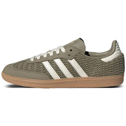 adidas Samba OG Knit Pack - Orbit Green Dames Sneakers Crème-Wit Gum-3 JR9447 36 gray
