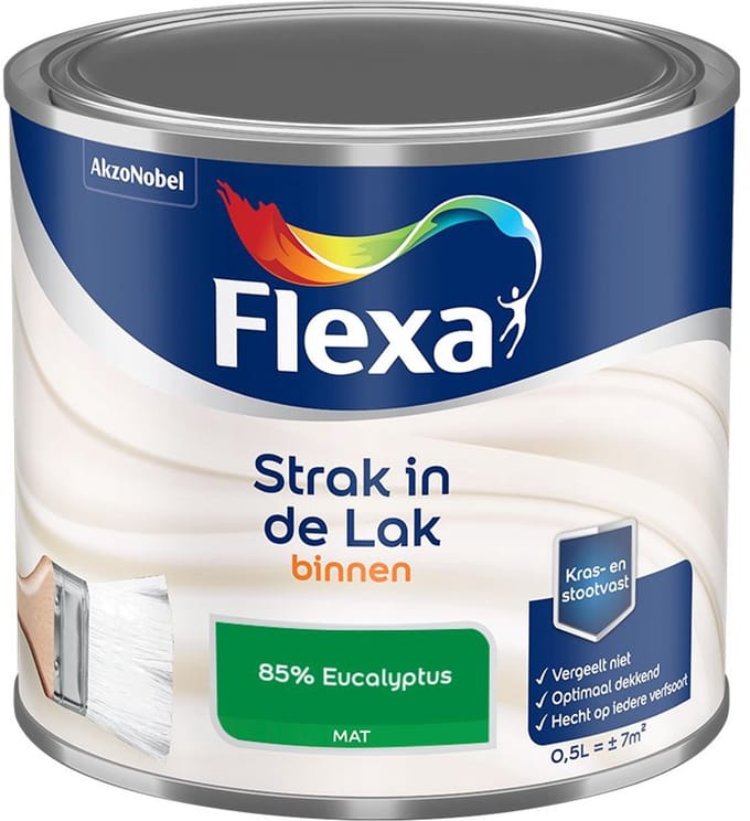 Flexa - Strak In De Lak Binnenlak Mat - 85% Eucalyptus - Mengverf - 500 Ml