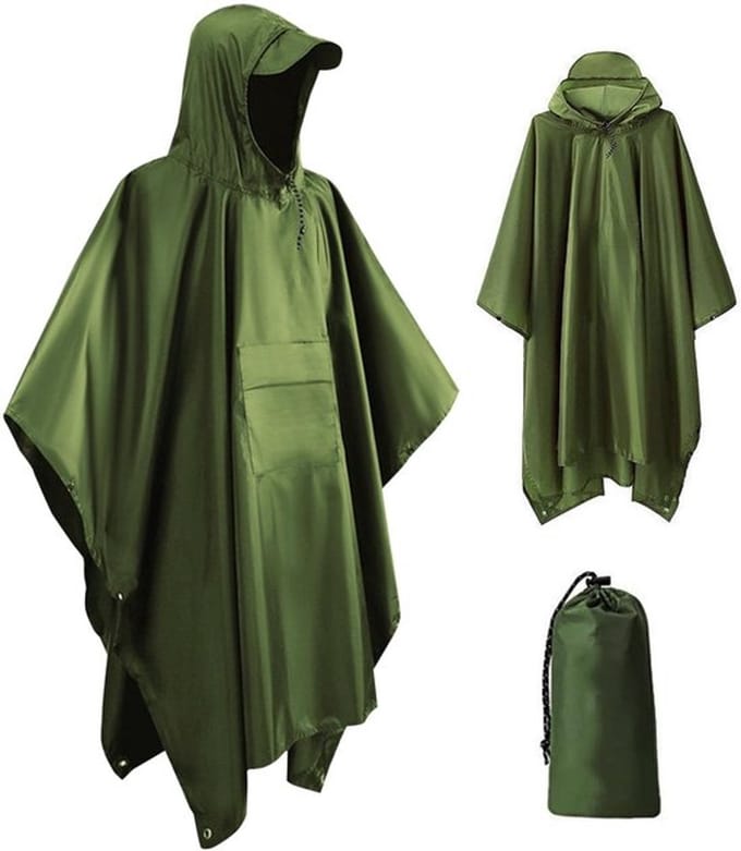 Herbruikbare waterdichte poncho Dailygoody