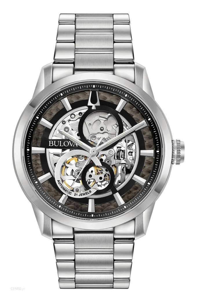 Bulova Sutton Automatic 96A208 Horloge - Staal - Zilverkleurig - Ø 42 mm