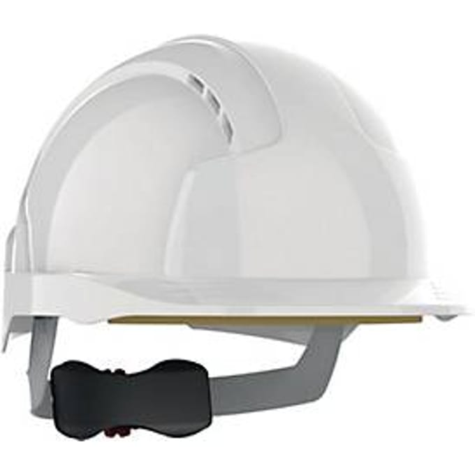 JSP veiligheidshelm EVOLite Revolution 6, wit ABS, EN 397, 6-punts harnas, draaisluiting, ca. 299 g