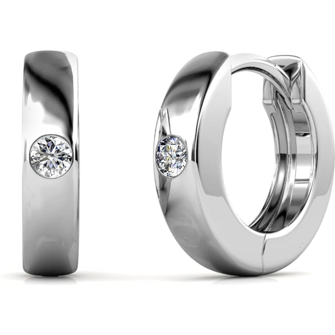 Ringen Oorbellen - Zilver en Kristal
