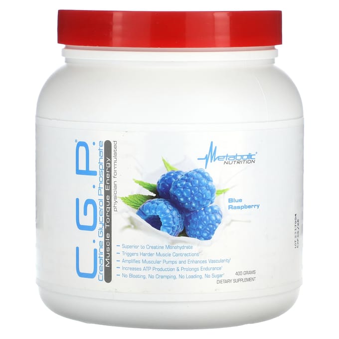 Metabolic Nutrition, CGP, Framboise Bleue, 400 g