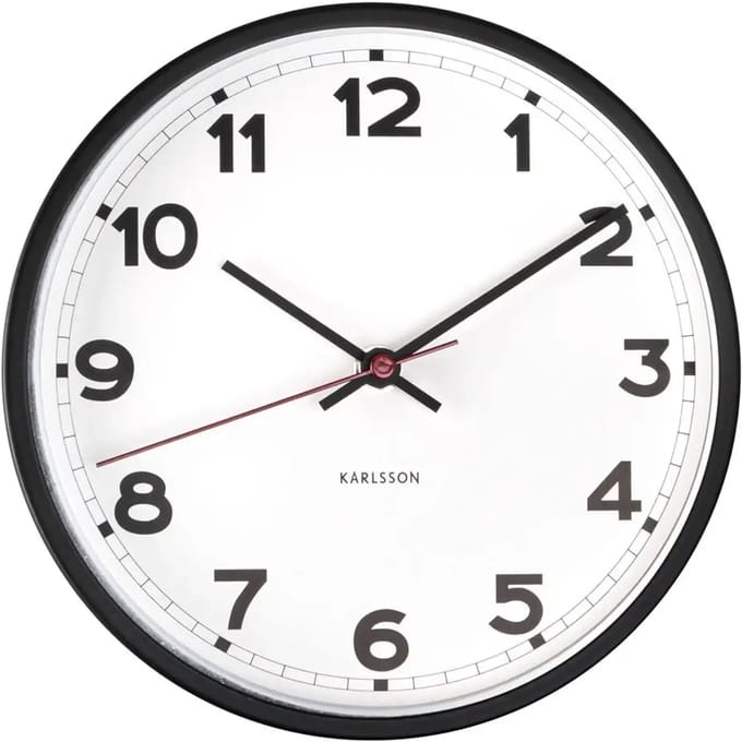 Karlsson Wandklok New Classic - Medium - Wit - Ø40,6cm - Modern