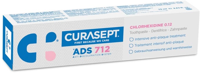 Curasept - Gel-Tandpasta 0,12% CHX - 6 x 75 ml - Voordeelverpakking