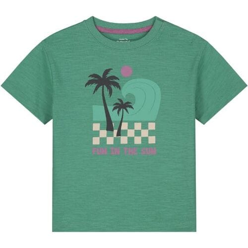 Prénatal peuter T-shirt Light Bottle Green 80 heren