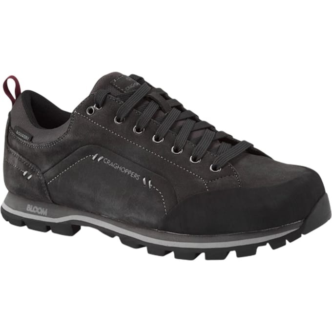 Craghoppers Heren Onega 2 Leren Sneakers (Zwart Peper)