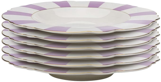 Soepborden Harlequin Ø23cm paars (6/set) Kare Design