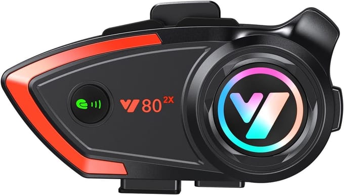 Motorhelm Bluetooth headset, Draadloze intercom voor motorhelmen, Compatibel met diverse helmen
