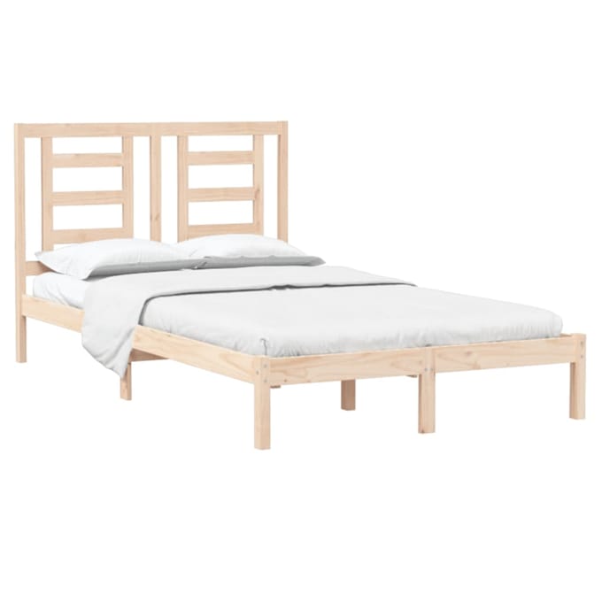 vidaXL - Bedframe - massief - hout - 120x190 - cm