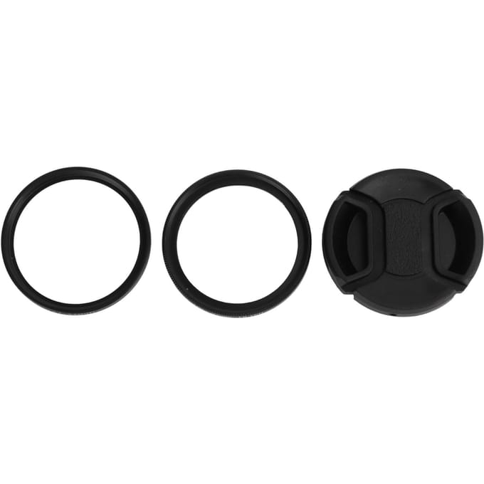 UV Filter Ring Lensdop Set Ultra Slanke UV Lensfilter Ring Set voor Lumix LX7 Digitale Camera black