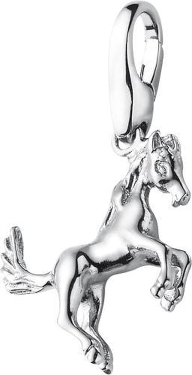 Bedel | charm | sterling zilver | 925/000 / springend paard | dier | karabijn | hanger
