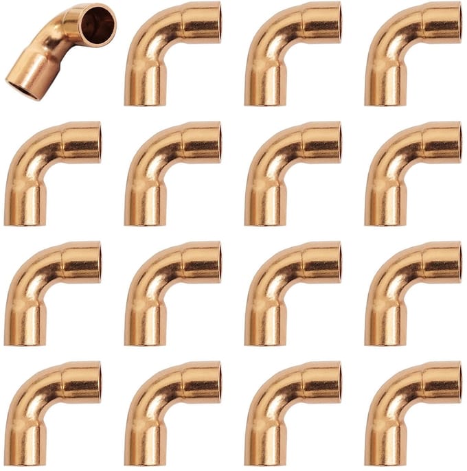 Dailygoods- Elbow Koppeling 16 Stuks - Hoogwaardige Koper - Weerstand