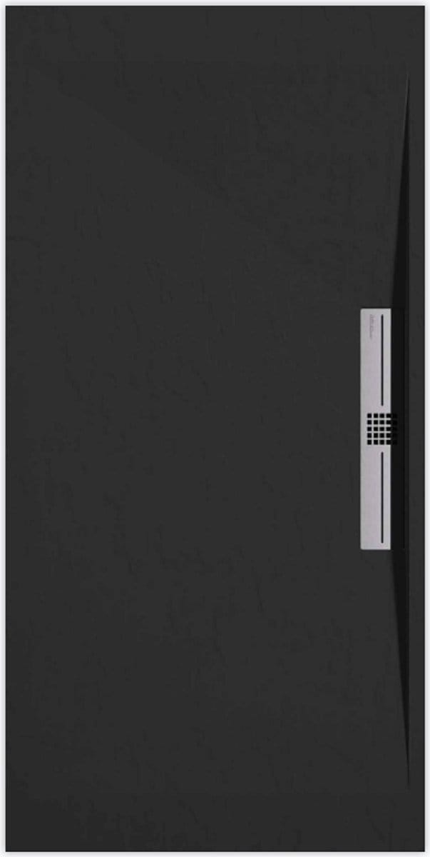Sanifun douchebak Stone Side Black Slate 1400 x 900 S
