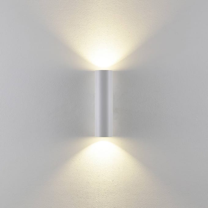 Deko-Light CAN wandlamp, wit, 2-lamps, hoogte 22 cm, metaal, GU10