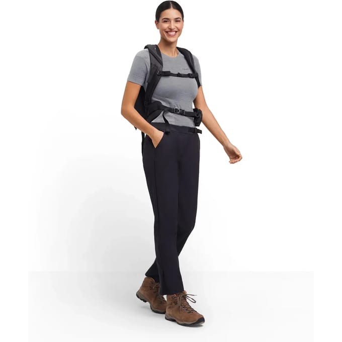 FALKE Wool-Tech Protective Shirt sneldrogend functioneel functioneel shirt met korte mouwen dames grijs - maat S