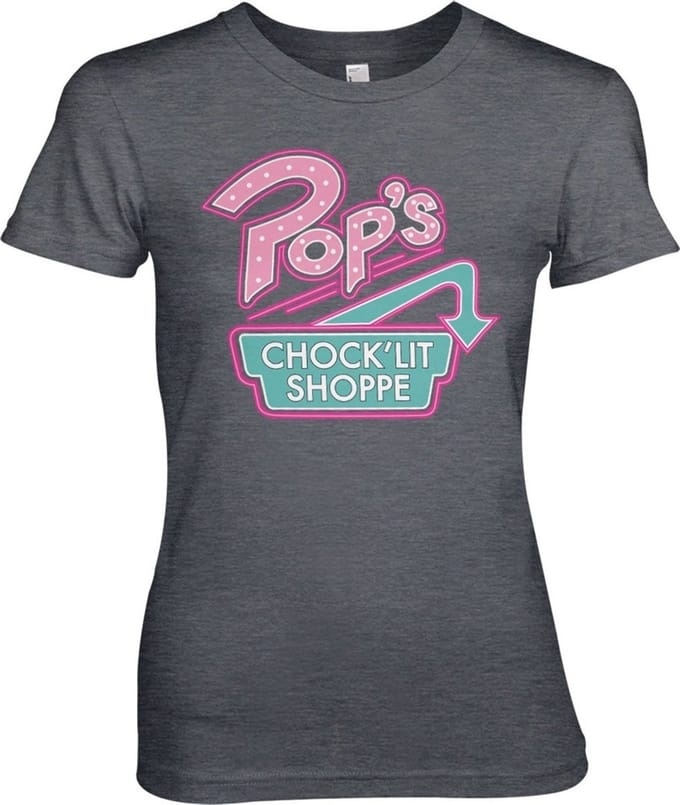 Riverdale Pop's Chock'Lit Shoppe Girly T-shirt Dames-T-shirt Dark-Heather