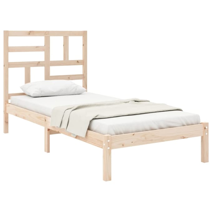 vidaXL - Bedframe - massief - hout - 75x190 - cm