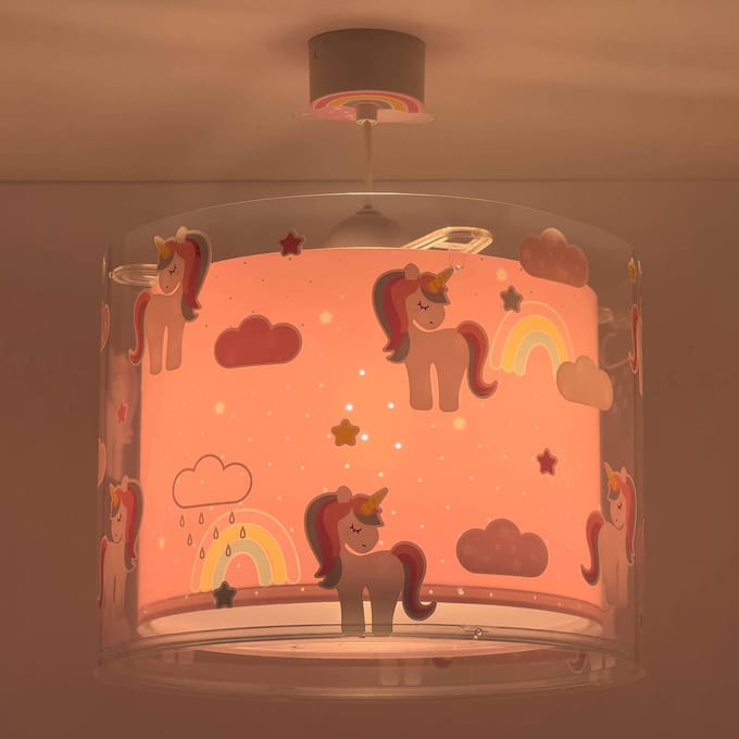 Dalber kinderkamer hanglamp UNICORNS, roze