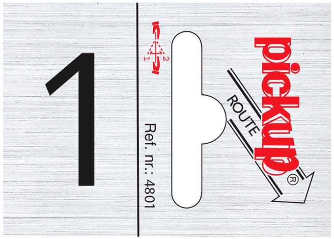 Pickup Route alulook 25x44 mm - cijfer 1