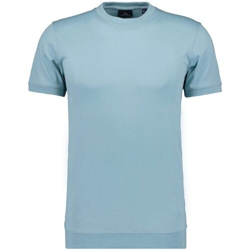 Ragman T-Shirt Uni Round Neck Pima Cotton with Cuffs Mint / male