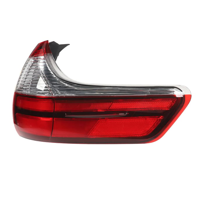 Feu Arrière Latéral de Voiture Étanche Transparent Rouge Assemblage de Feu Stop Arrière pour Sienna Base L LE XLE 2015 à 2020 Droite black