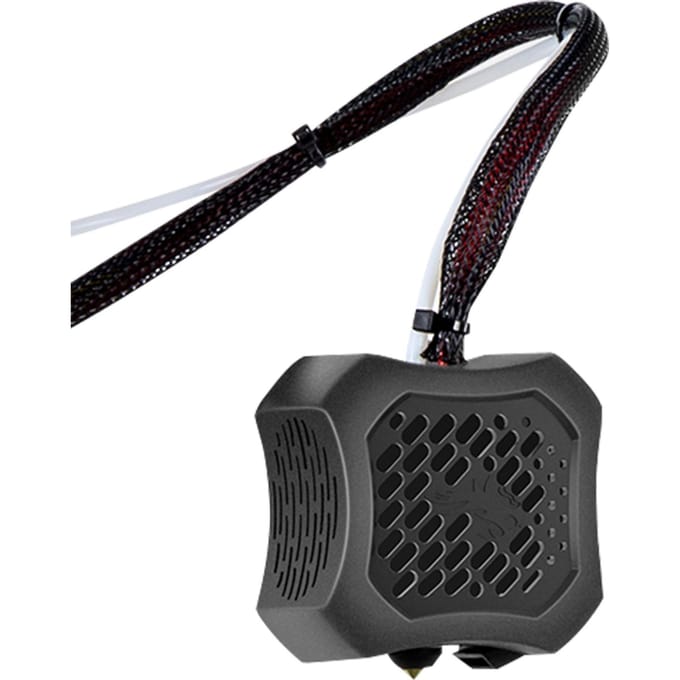 Origineel door Creality gemonteerde volledige extruder hotend-set dubbele koelventilator met 0,4 mm mondstuk aluminium With Cooling Fan black