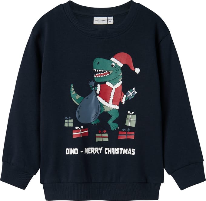 NAME IT NMMVISMAS LS NREG SWEAT BRU Jongens Trui - Maat 98