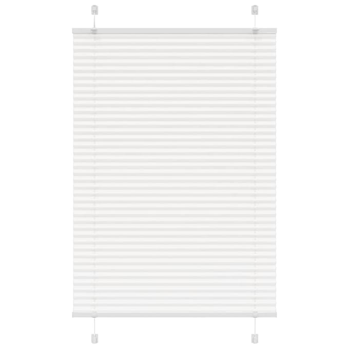 vidaXL - Plissé - rolgordijn - 100x150 - cm - stofbreedte - 99,4cm - polyester - wit