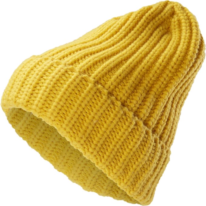 Fee Grofgebreide Gele Montagna Beanie
