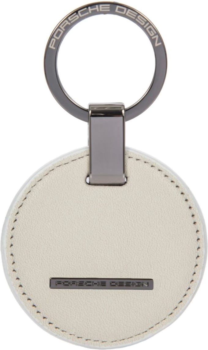 PORSCHE DESIGN Sleutelhanger Keyring Circle White Wit