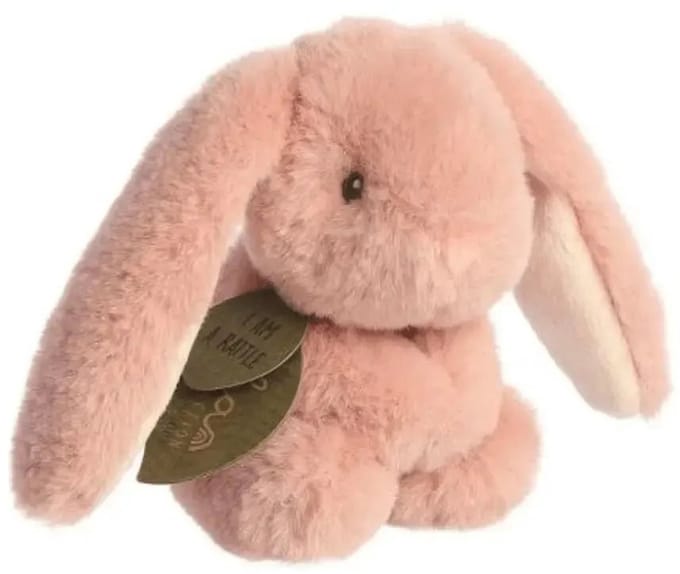 Aurora - Ebba Eco - Baby Knuffel Rammelaar - Konijn - 15 cm