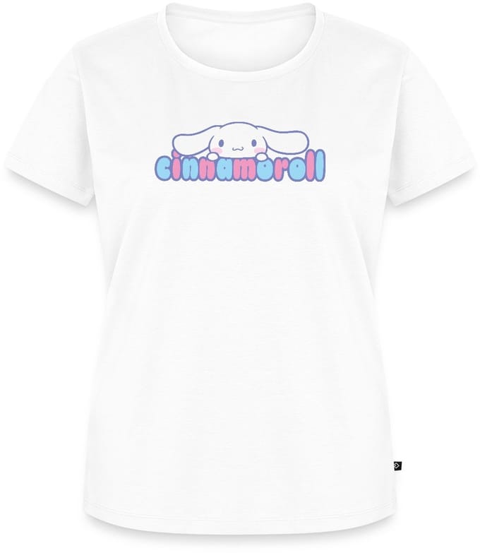 Cinnamoroll Gluurt Over De Letters Premium T Shirt Dames