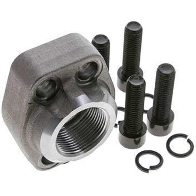 1-1/4'' SAE Flens 6000 psi Blank staal met G1-1/4'' Binnendraad ISO 6162-2