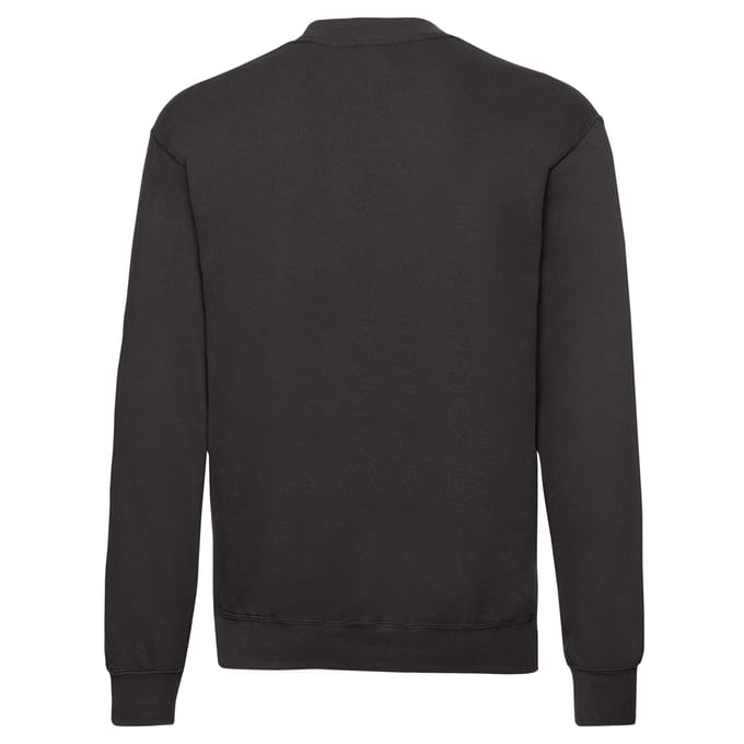Fruit Of The Loom Heren Klassieke Drop Schouder Sweatshirt (Zwart)
