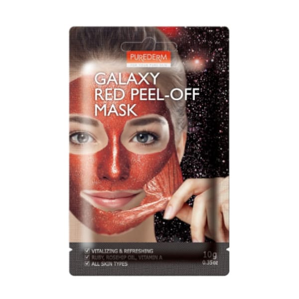 PUREDERM - Galaxy Peel-off Mask - Red/10g - 1stuk