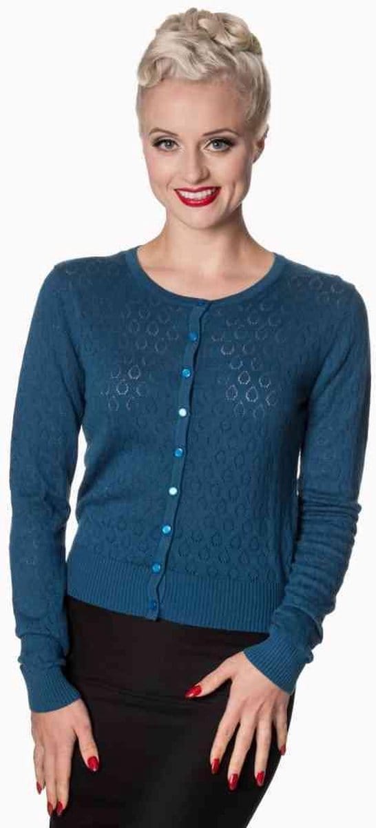 Dancing Days - WATCH OUT Cardigan - 3XL - Blauw