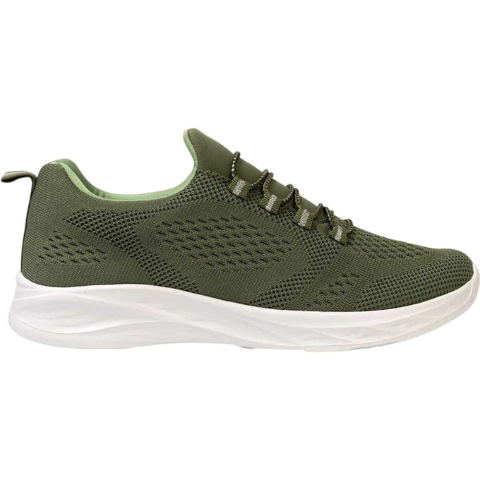 Donnay Dames/Dames Gebreide Platte Trainers (Leger Groen)