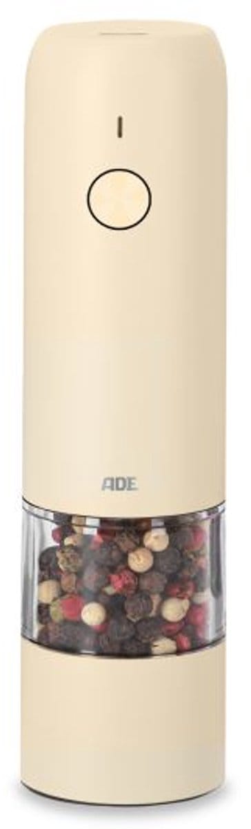 ELEKTRISCHE PEPER-ZOUTMOLEN MINI CREAM D3,7XH13,9CM - OPLAADBAAR