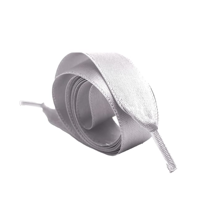 Superga Satijnen Schoenveters (Grijs Zilver)