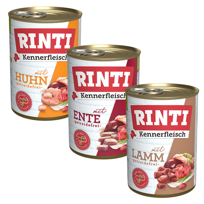Voordeelverpakking RINTI Kennerfleisch 24 x 400 g - Eend