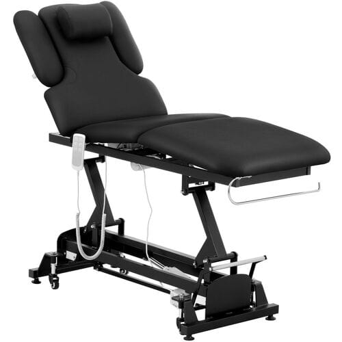 physa Massagetafel - 3 motoren - 200 kg - zwart 10040521