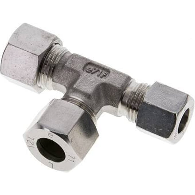 10L & 12L RVS L-vorm Snijringkoppeling 315bar ISO 8434-1