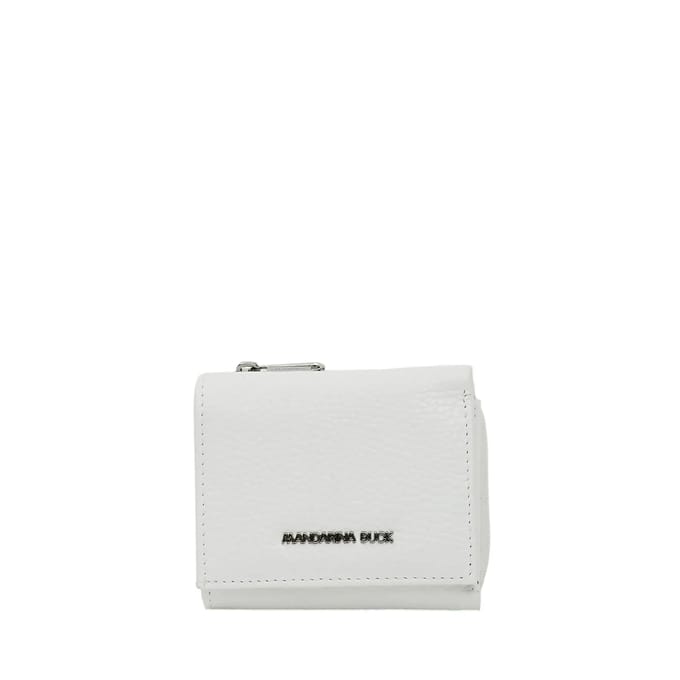 MANDARINA DUCK Leren portemonnee Mellow Wallet Blanc wit