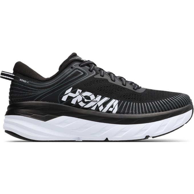 Hoka Bondi 7 Sneakers Heren - Zwart - Maat 41 1/3 - Mesh/Synthetisch