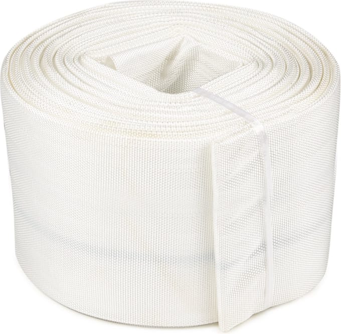 Rubbermagazijn - Platte waterslang - Wit - Rol 20 meter - Ø 100mm - Afvoerslang