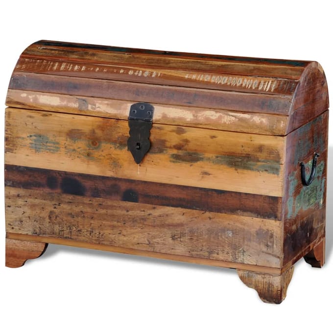 vidaXL - Opslagkist - massief - gerecycled - hout